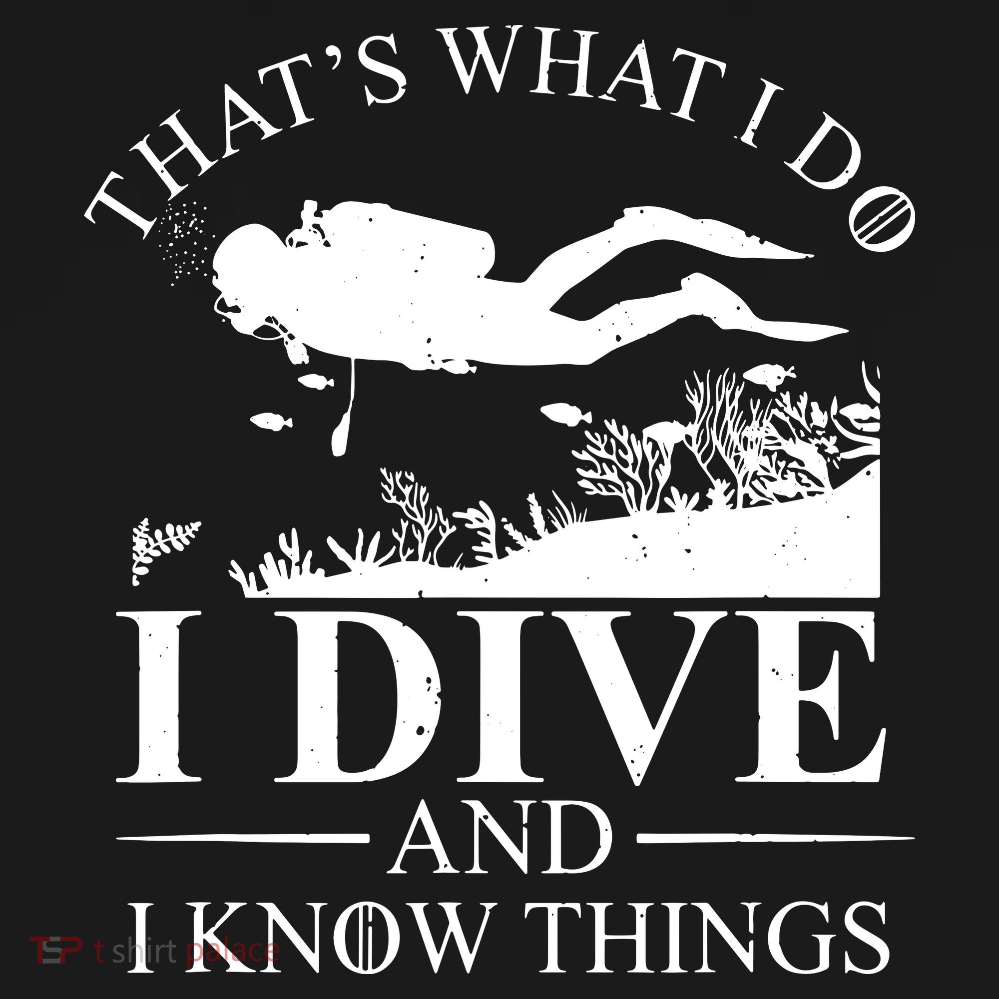 I Dive And I Know Things Scuba Diver Gift Scuba Diving Ornament