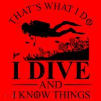I Dive And I Know Things Scuba Diver Gift Scuba Diving Santa Hat thumb 1