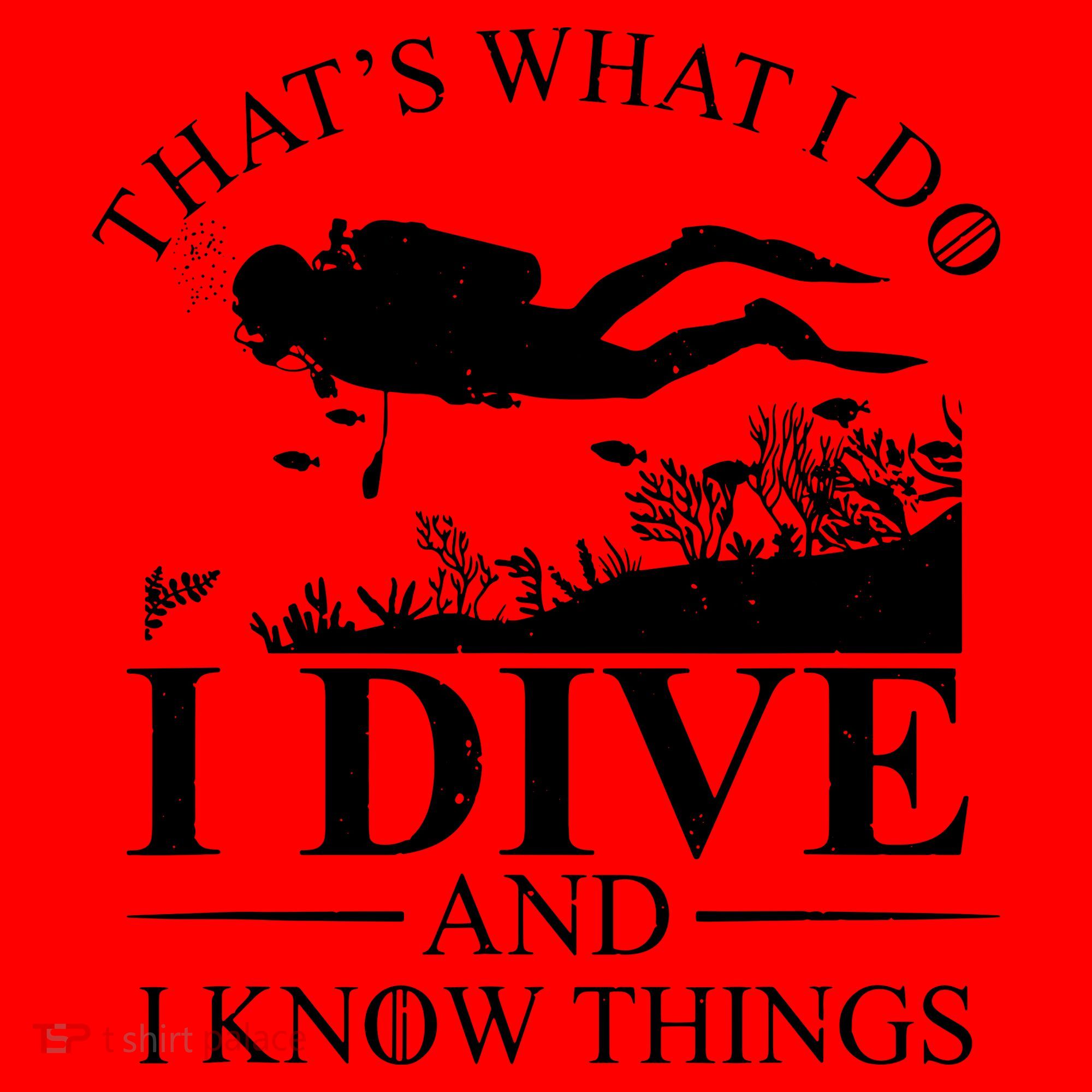 I Dive And I Know Things Scuba Diver Gift Scuba Diving Santa Hat