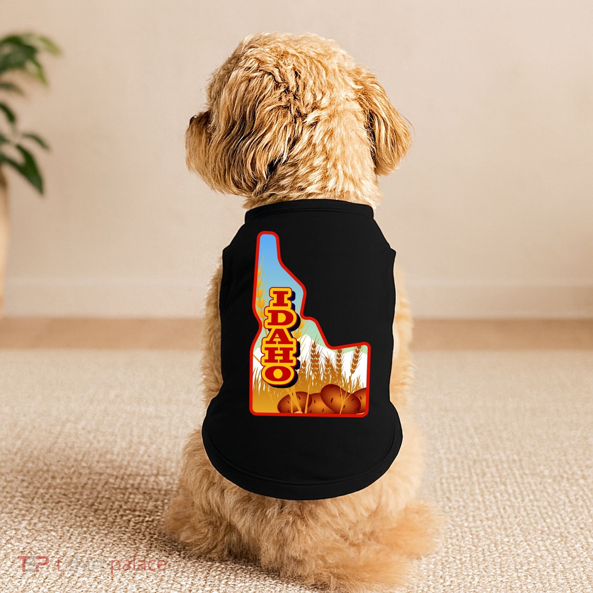Idaho Potatoes State Outline Doggie Tank