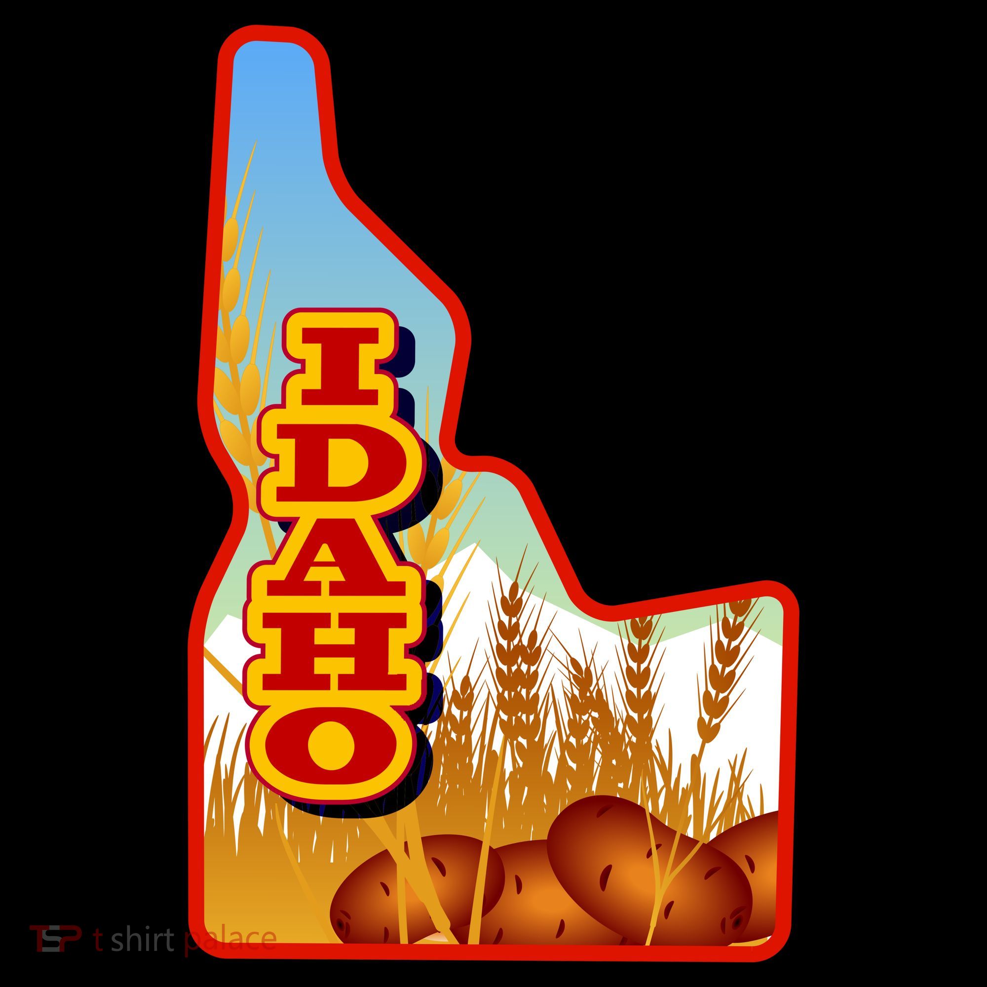 Idaho Potatoes State Outline Hoodie