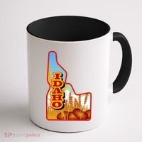 Idaho Potatoes State Outline Coffee Mug thumb 1