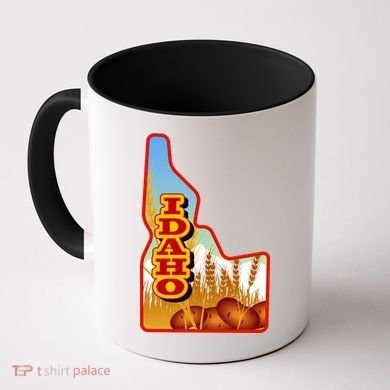Idaho Potatoes State Outline Coffee Mug