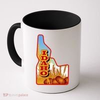 Idaho Potatoes State Outline Coffee Mug thumb 0