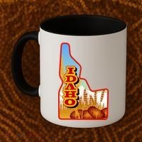 Idaho Potatoes State Outline Coffee Mug thumb 2