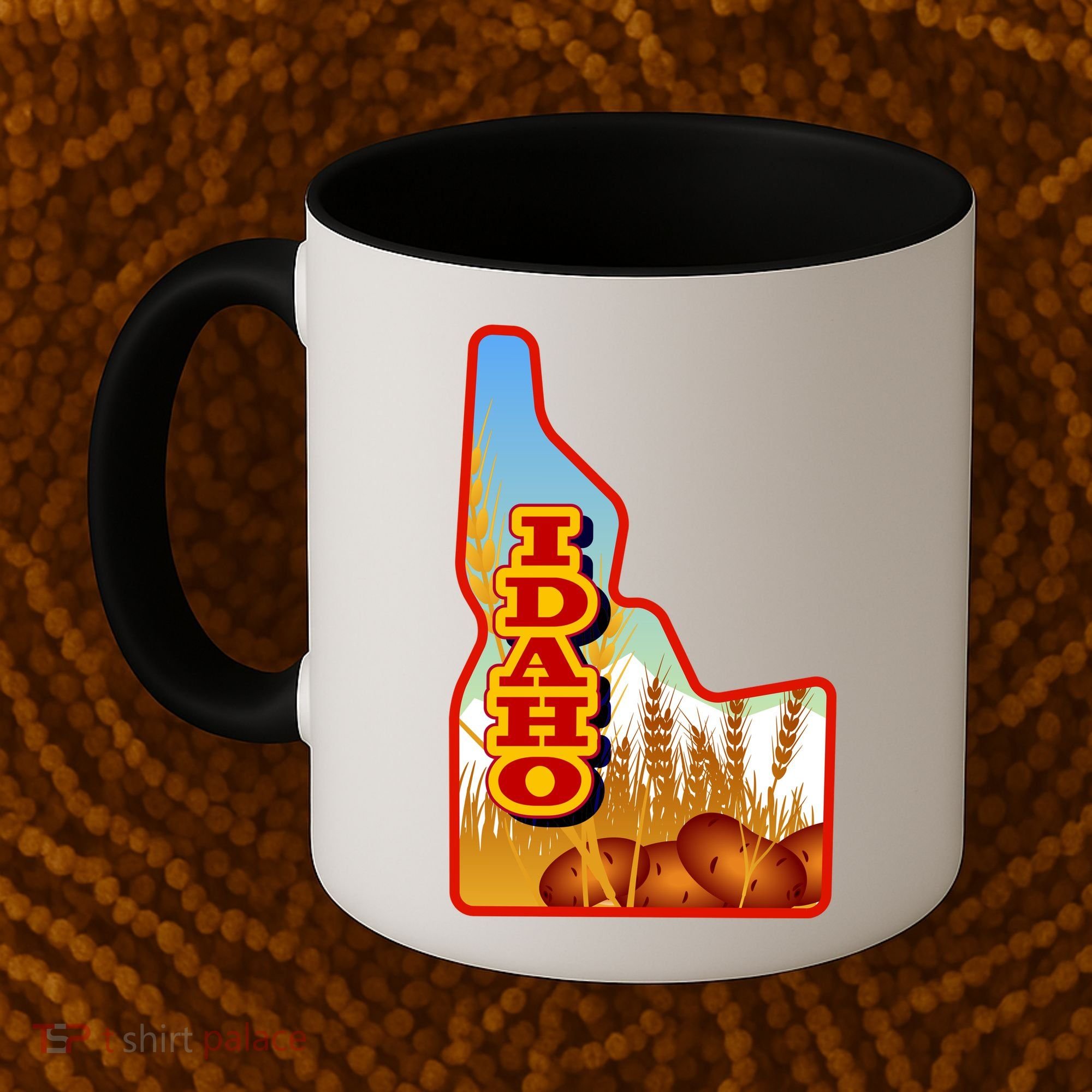 Idaho Potatoes State Outline Coffee Mug