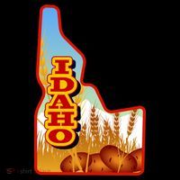 Idaho Potatoes State Outline Mousepad thumb 1