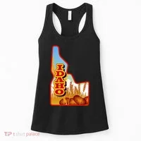 Idaho Potatoes State Outline Women's Tank Top thumb 0