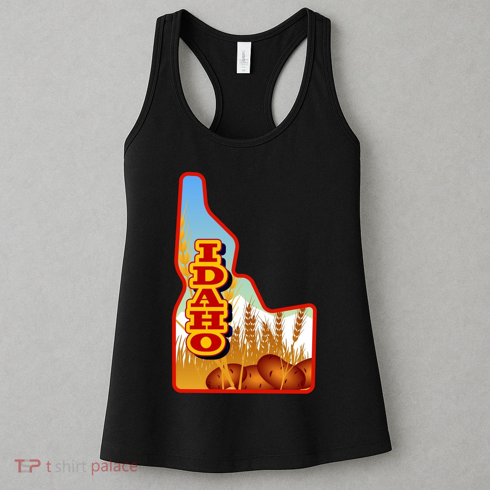 Idaho Potatoes State Outline Women's Tank Top