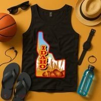 Idaho Potatoes State Outline Tank Top thumb 4