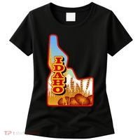 Idaho Potatoes State Outline Women's T-Shirt thumb 0