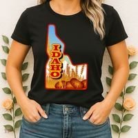 Idaho Potatoes State Outline Women's T-Shirt thumb 2