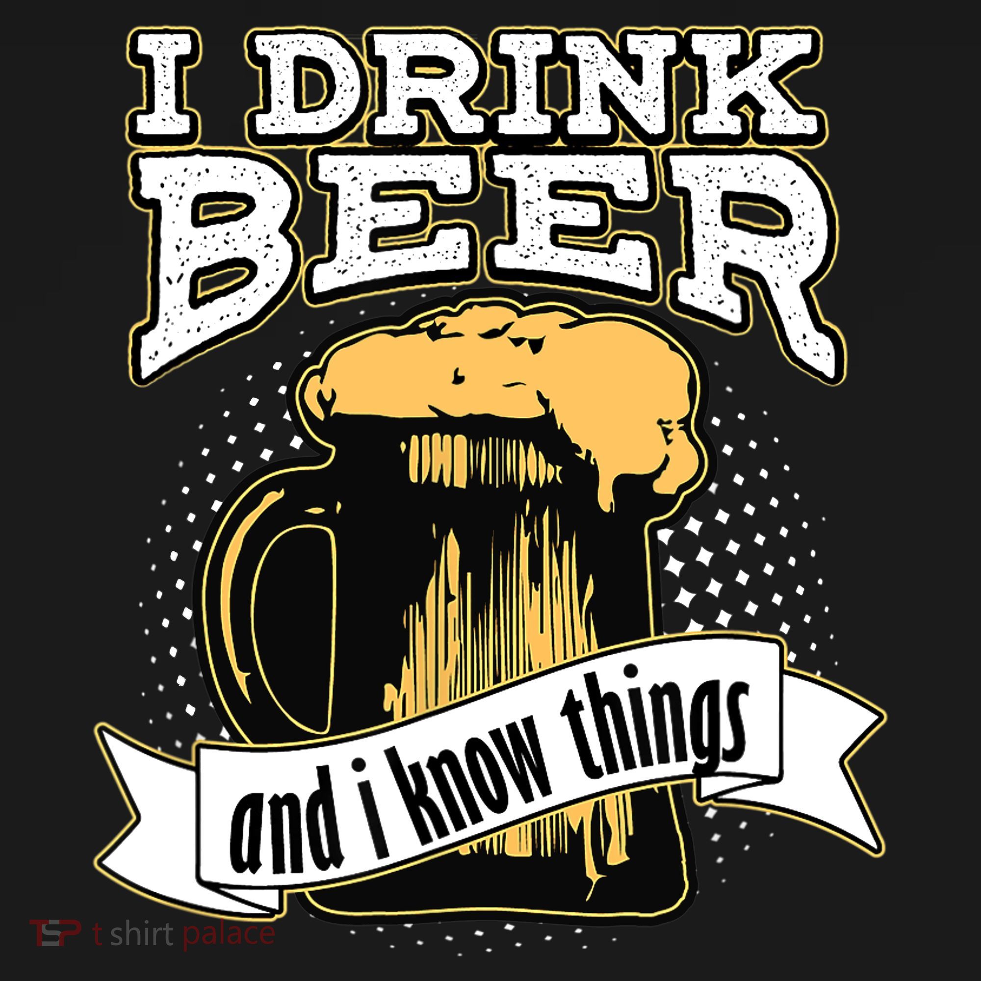 I Drink Beer And I Know Things Funny Drinking USA-Made Doggie Bandana