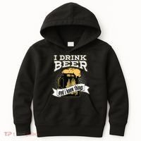 I Drink Beer And I Know Things Funny Drinking Kids Hoodie thumb 0