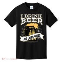 I Drink Beer And I Know Things Funny Drinking Kids T-Shirt thumb 0