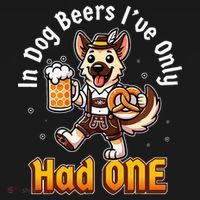 In Dog Beers IVe Only Had One Oktoberfest Drinking Mousepad thumb 1