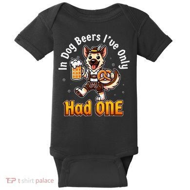 In Dog Beers IVe Only Had One Oktoberfest Drinking Baby Bodysuit