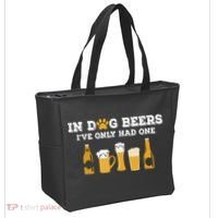 In Dog Beers I've Only Had One Funny ETOH Tote Bag thumb 2