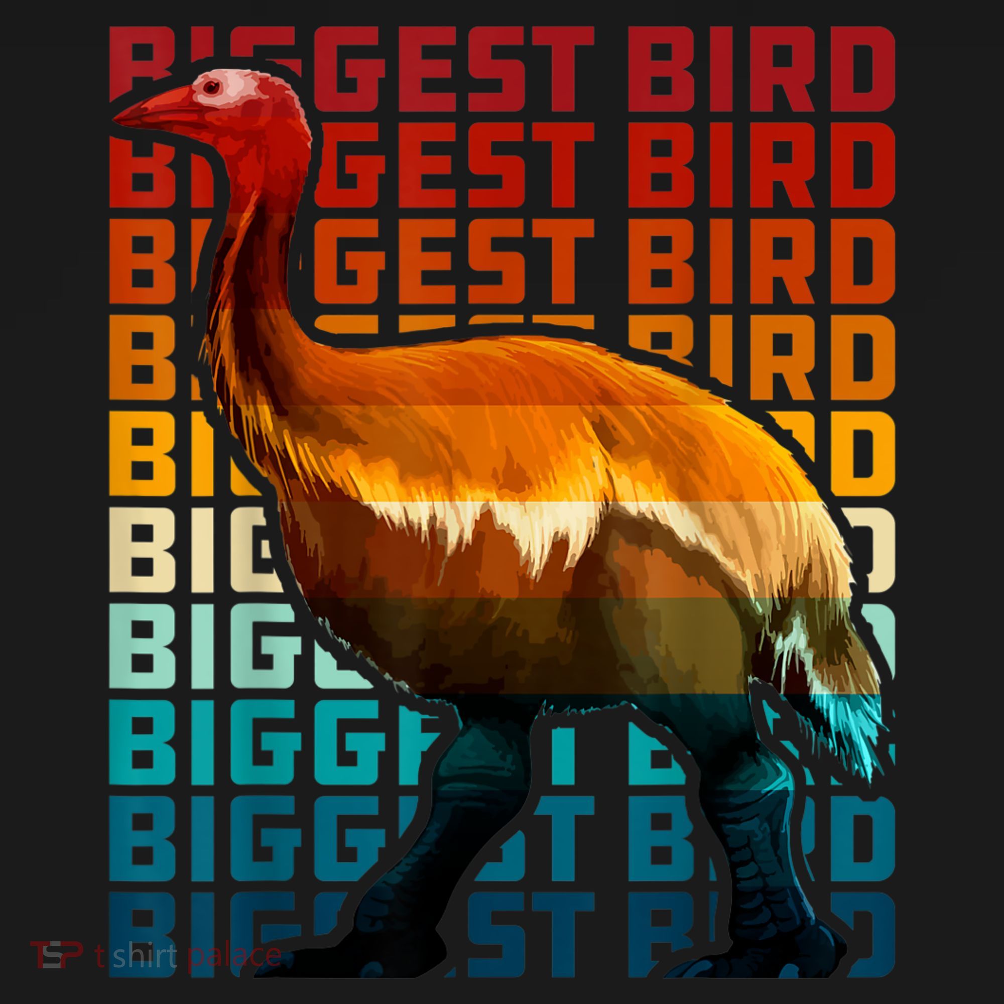 I'm Da Biggest Bird Meme For Bird Funny Retro Vintage Sunset T-Shirt