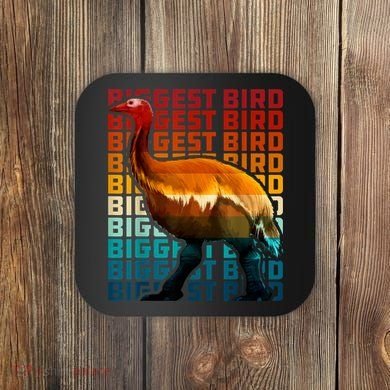 I'm Da Biggest Bird Meme For Bird Funny Retro Vintage Sunset Coaster