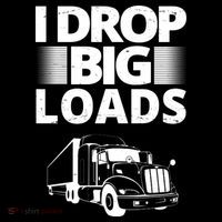I Drop Big Loads Funny Truck Driver Gift Ornament thumb 1