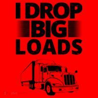 I Drop Big Loads Funny Truck Driver Gift Santa Hat thumb 1
