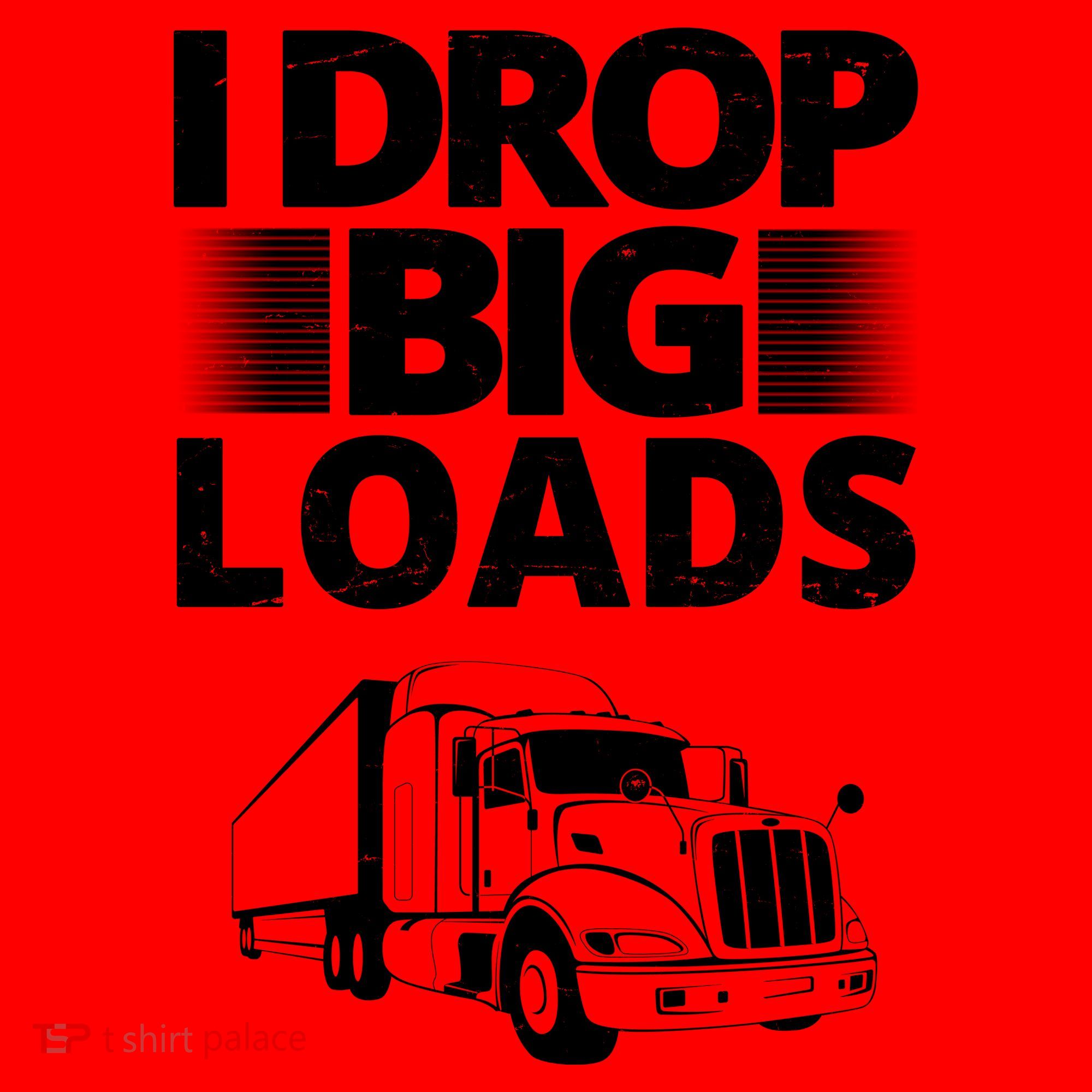 I Drop Big Loads Funny Truck Driver Gift Santa Hat
