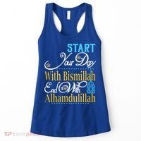 Islamic Dawah Bismillah Alhamdulillah Arabic Teacher Muslim Gift Women's Tank Top thumb 0