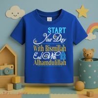 Islamic Dawah Bismillah Alhamdulillah Arabic Teacher Muslim Gift Toddler T-Shirt thumb 3
