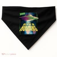 I Don't Believe In Humans UFO USA-Made Doggie Bandana thumb 0