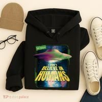 I Don't Believe In Humans UFO Hoodie thumb 4