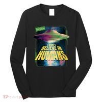 I Don't Believe In Humans UFO Long Sleeve Shirt thumb 0