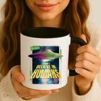 I Don't Believe In Humans UFO Coffee Mug thumb 3