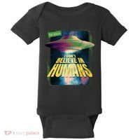 I Don't Believe In Humans UFO Baby Bodysuit thumb 0