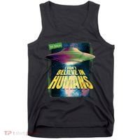 I Don't Believe In Humans UFO Tank Top thumb 0