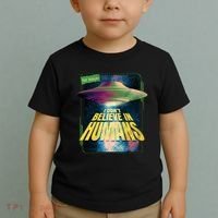 I Don't Believe In Humans UFO Toddler T-Shirt thumb 2