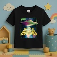 I Don't Believe In Humans UFO Toddler T-Shirt thumb 3