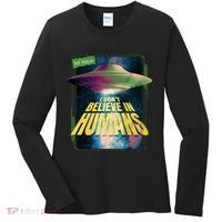 I Don't Believe In Humans UFO Women's Long Sleeve Shirt thumb 0