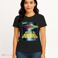 I Don't Believe In Humans UFO Women's T-Shirt thumb 4