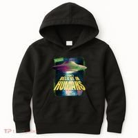 I Don't Believe In Humans UFO Kids Hoodie thumb 0