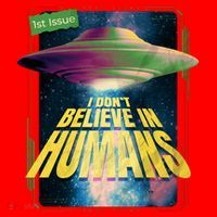 I Don't Believe In Humans UFO Santa Hat thumb 1