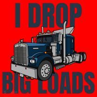I Drop Big Loads Trucking Funny Trucker Truck Driver Santa Hat thumb 1