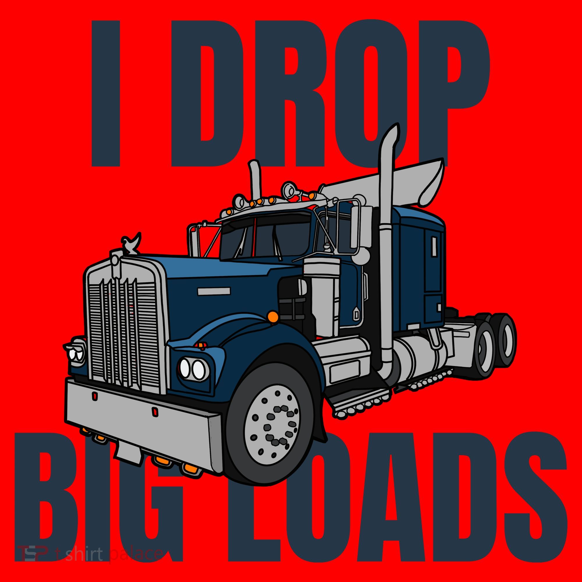 I Drop Big Loads Trucking Funny Trucker Truck Driver Santa Hat