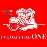 In Dog Beers Ive Only Had One Funny Drinking Santa Hat thumb 1