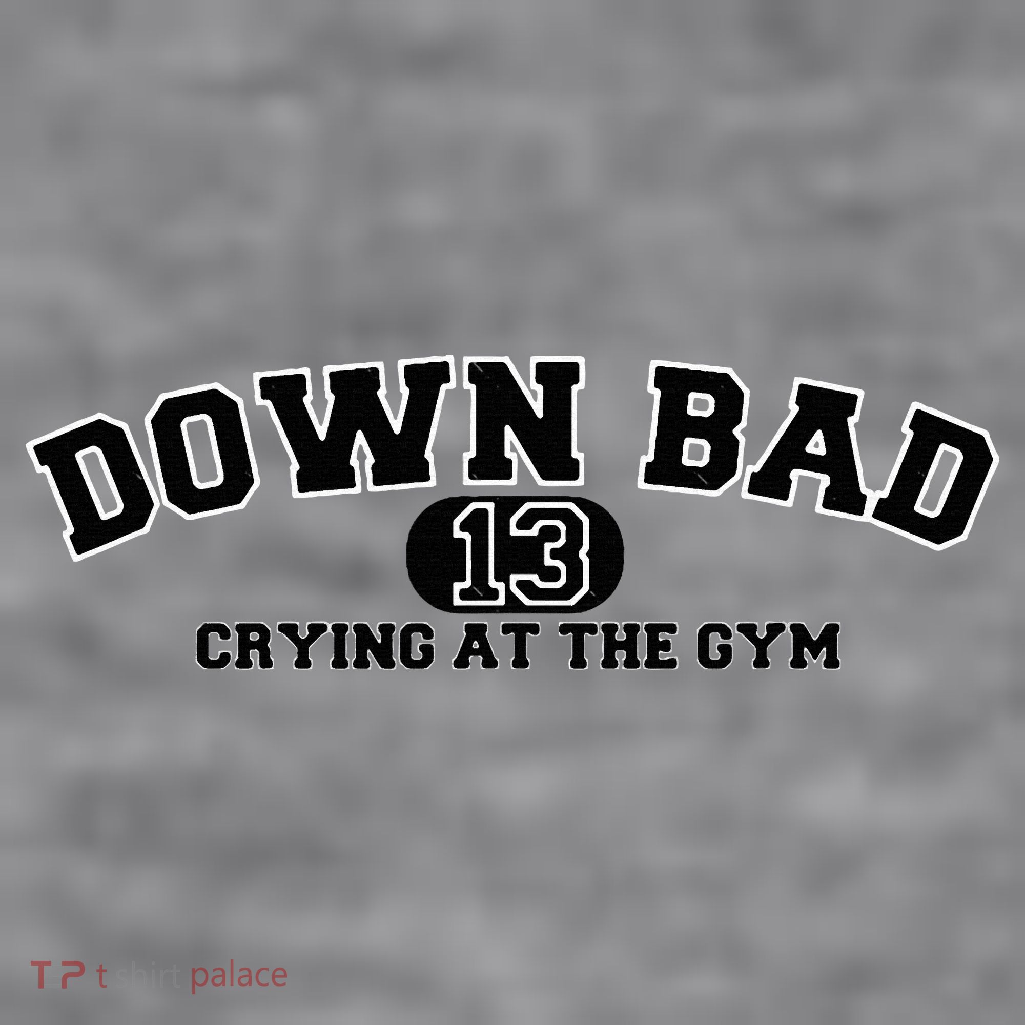 IM Down Bad Crying At The Gym Women's Racerback Cropped Tank