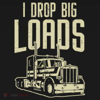 I Drop Big Loads Semi Truck Trucking Driver Trucker Gift Backpack thumb 2