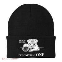 In Dog Beers I've Only Had One - Funny Drinking Beanie thumb 0