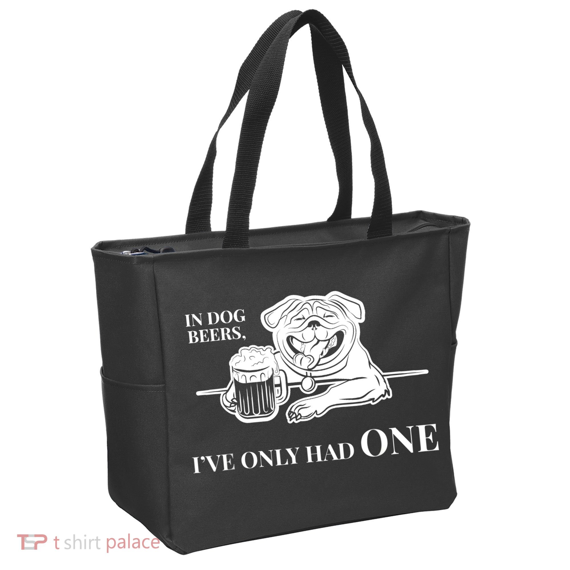 In Dog Beers I've Only Had One - Funny Drinking Tote Bag