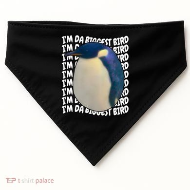 I'm Da Biggest Bird Meme For Bird Lovers Meme Enthusiasts USA-Made Doggie Bandana