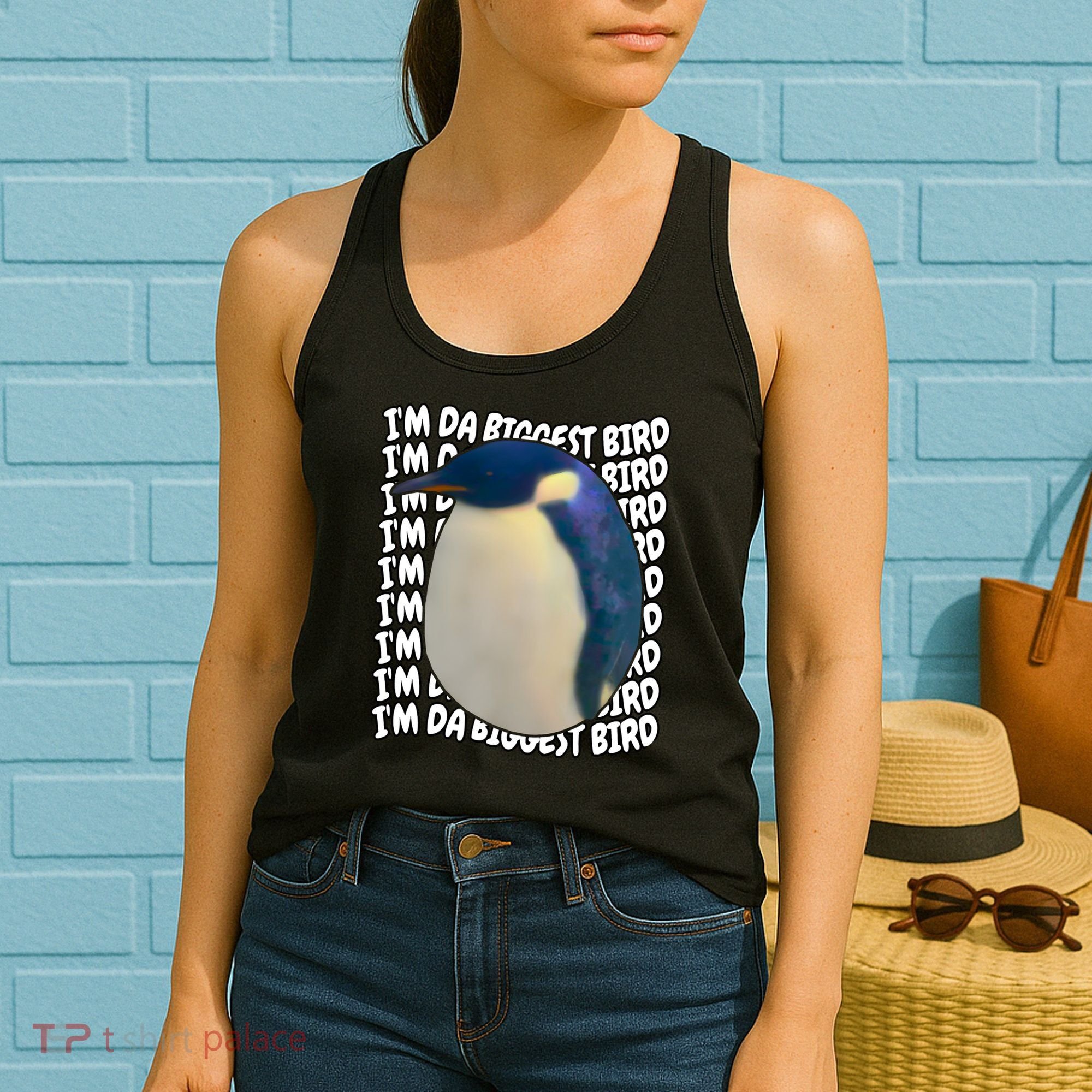 I'm Da Biggest Bird Meme For Bird Lovers Meme Enthusiasts Women's Tank Top